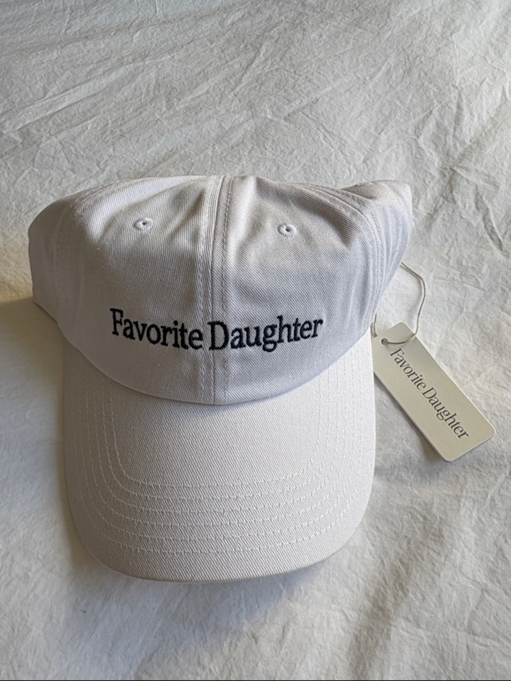 Favorite Daughter White Baseball Cap brand new